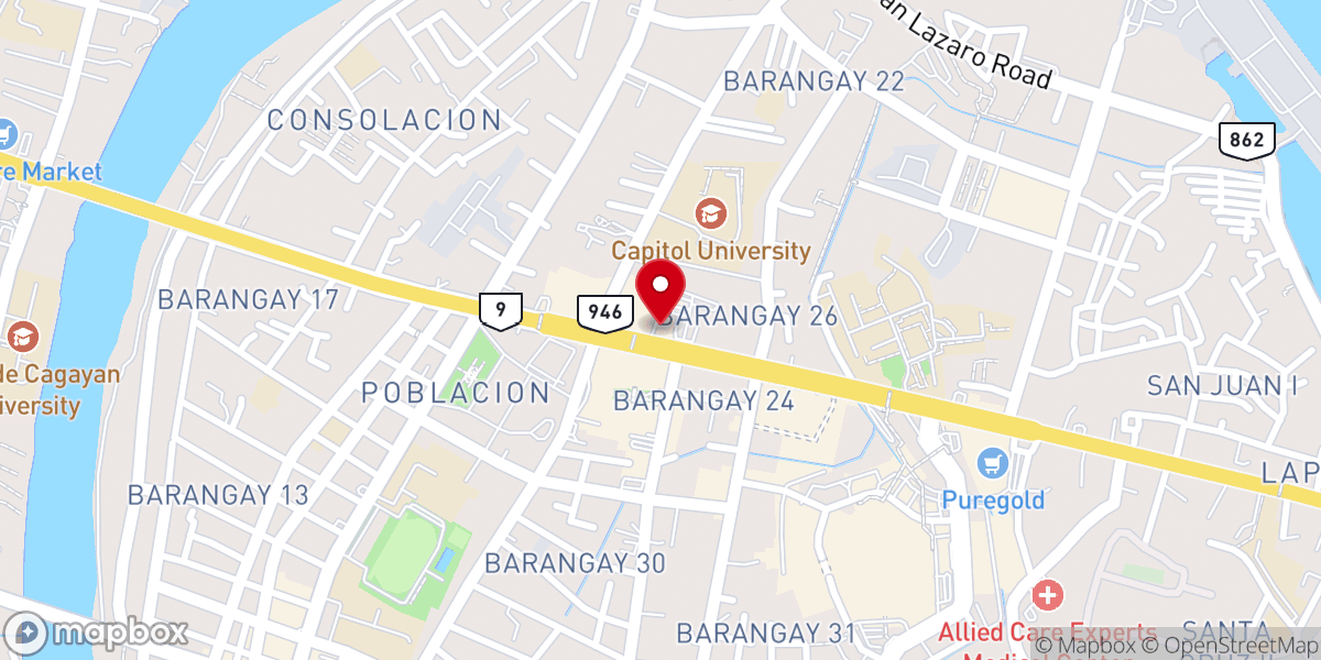 Map showing location of Jesus Nazareno Parish - Shrine of the Black Nazarene