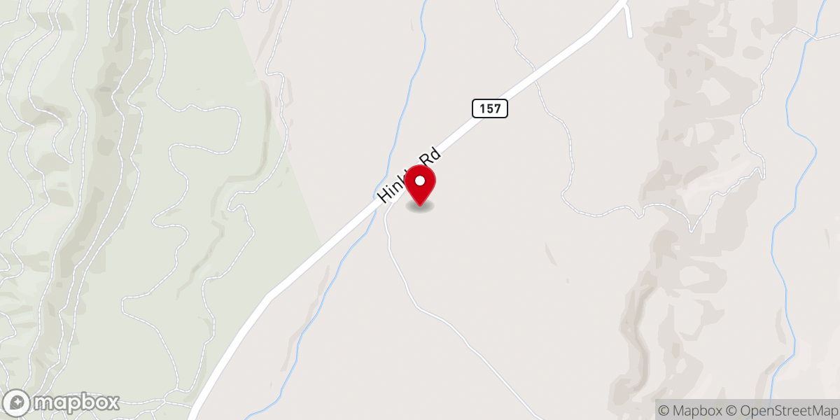 Map showing location of Lookout Mountain Assembly of God Church