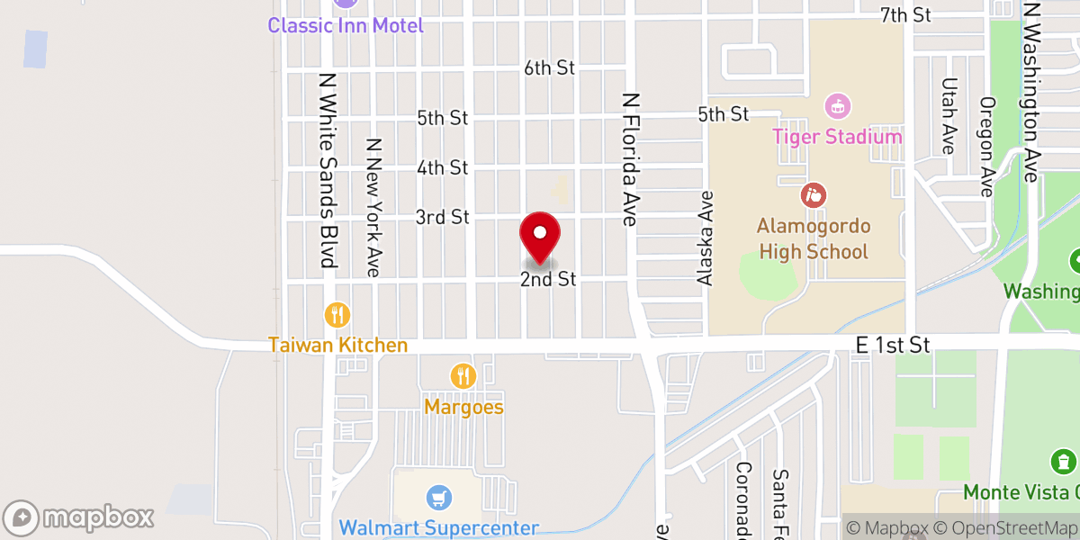 Map showing location of Holy Temple Church of God
