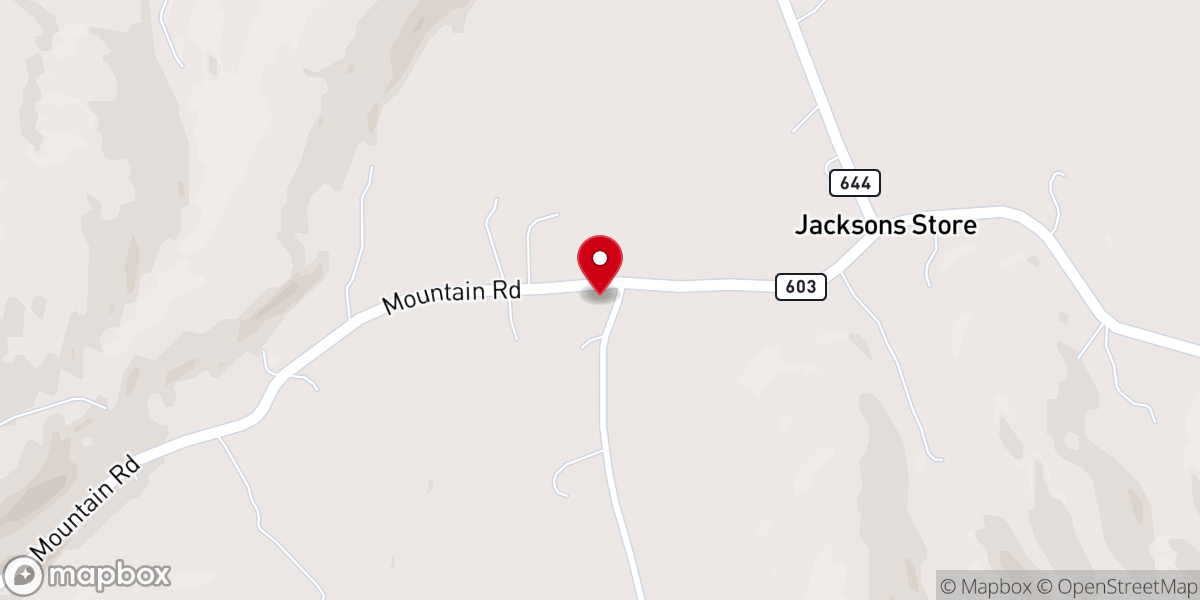 Map showing location of Dennison United Methodist Church