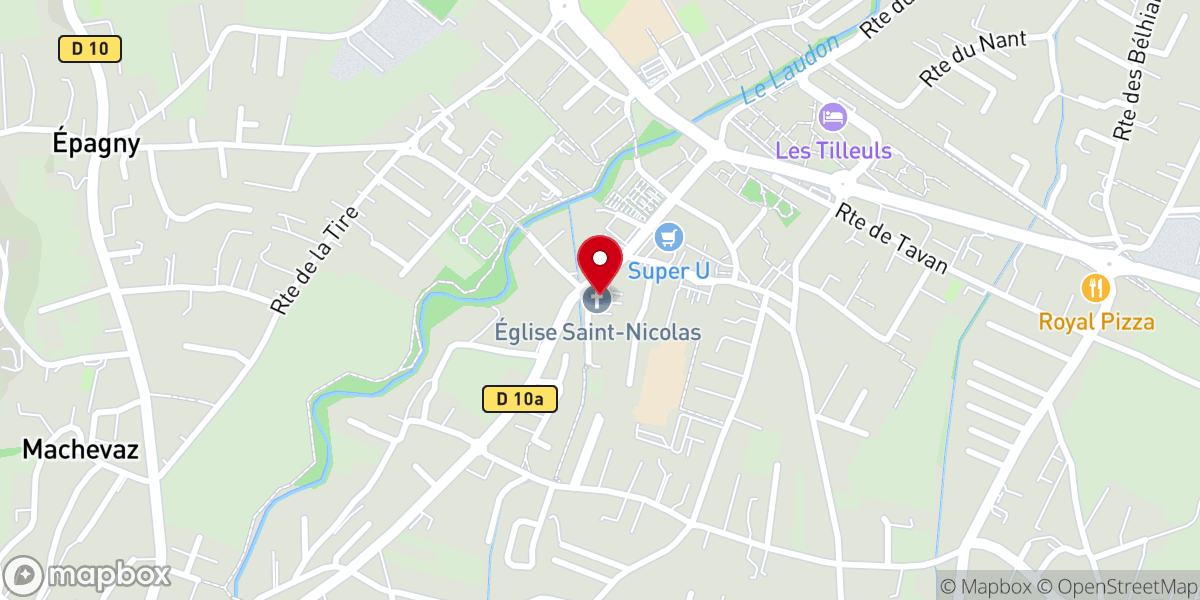 Map showing location of Eglise Saint-Nicolas