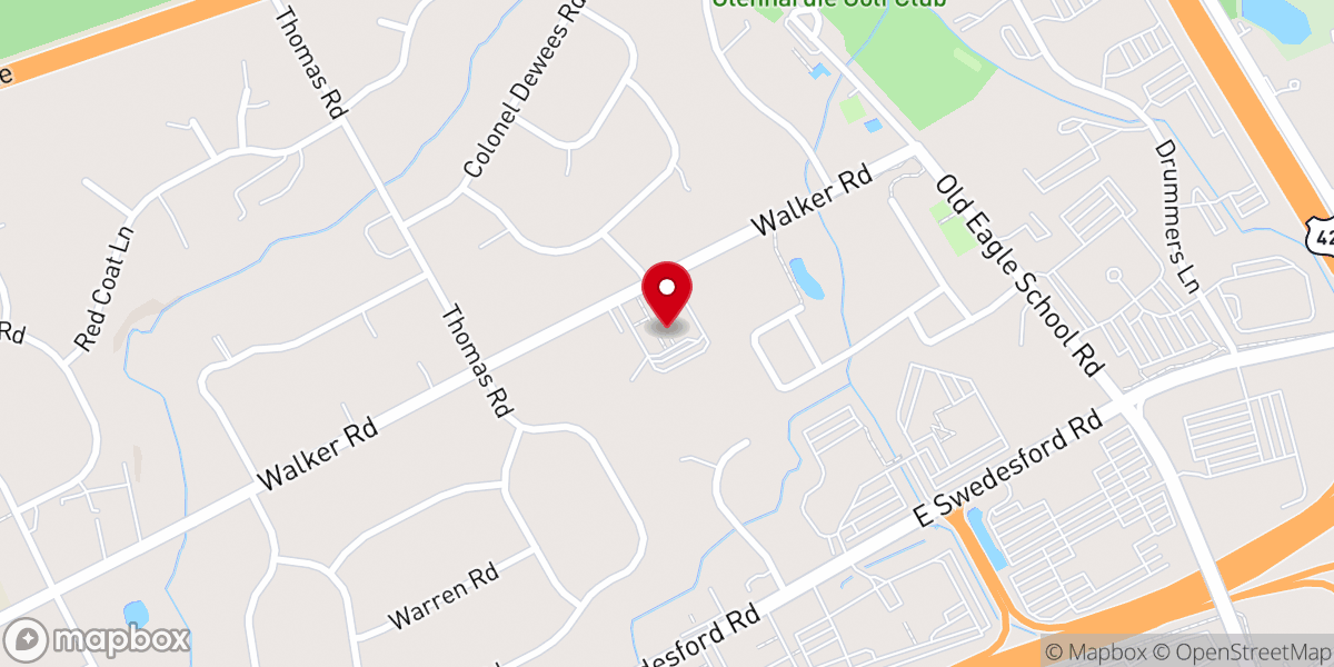 Map showing location of Saint Matthew's United Methodist Church