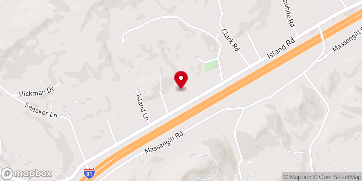 Map showing location of Faith Baptist Church