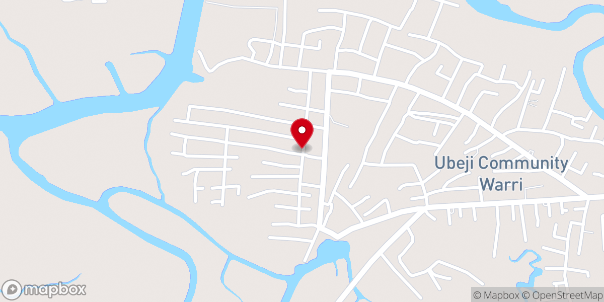 Map showing location of Praise Baptist Church