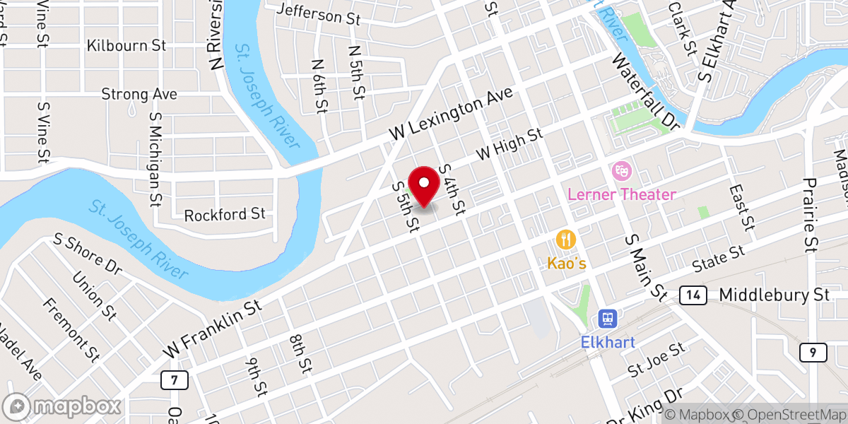 Map showing location of Liberty Community Church