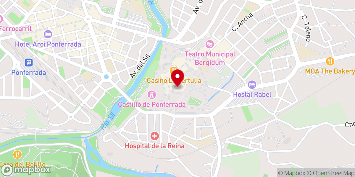 Map showing location of Hermandad de Jesús Nazareno