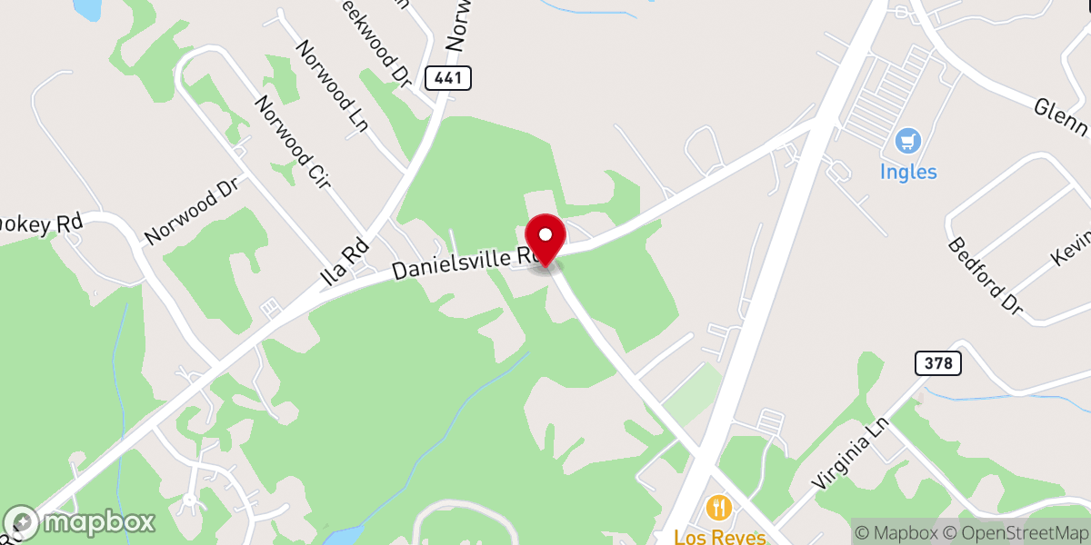Map showing location of Calvary Church