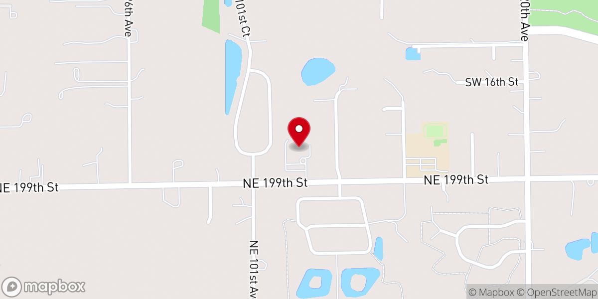 Map showing location of Battle Ground Community United Methodist Church