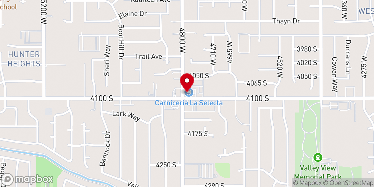 Map showing location of Iglesia Pentecostal Unida Latinoamericana IPUL West Valley Utah