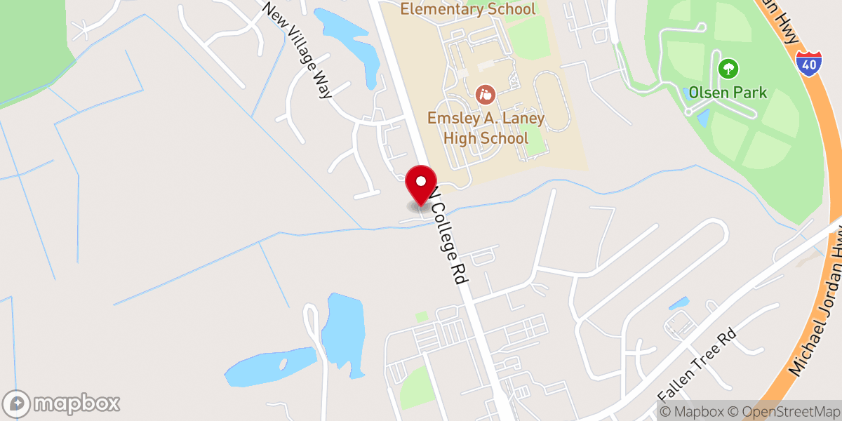 Map showing location of All Saints Anglican Parish