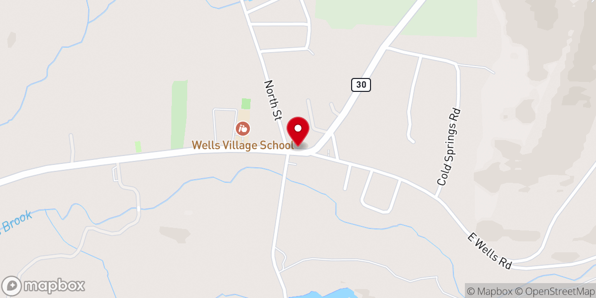 Map showing location of Wells