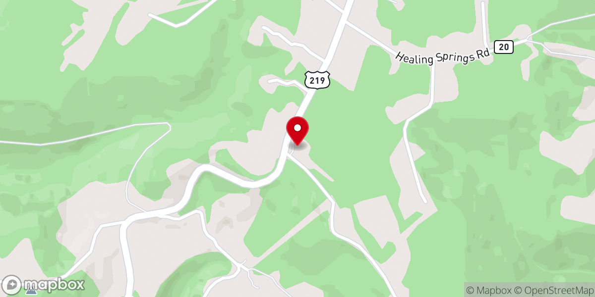 Map showing location of Mount Zion United Methodist Church