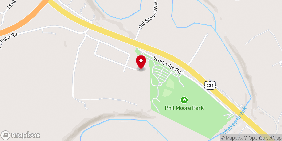 Map showing location of Bowling Green Assembly of God