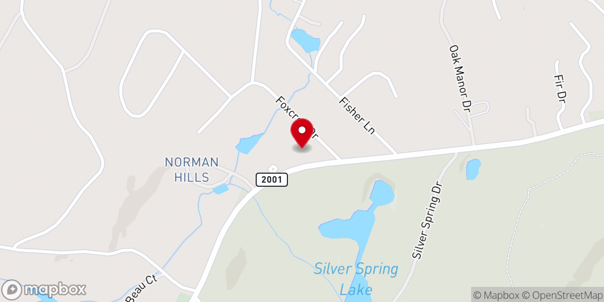 Map showing location of Milford Bible Church