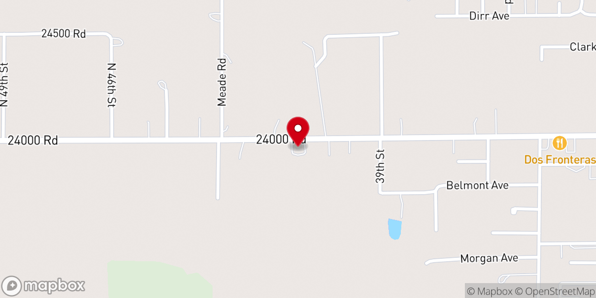 Map showing location of New Beginnings Church