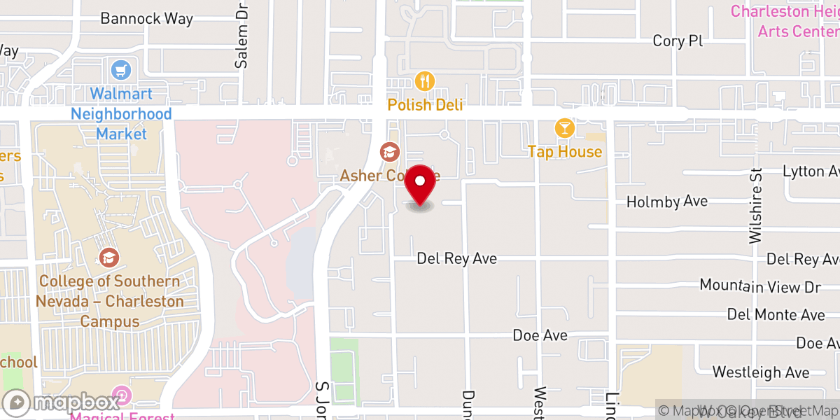 Map showing location of St. George & St. Dimitrie Romanian Orthodox Church Las Vegas