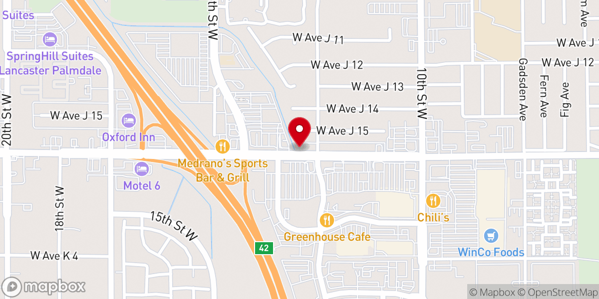 Map showing location of Korean American First Presbyterian