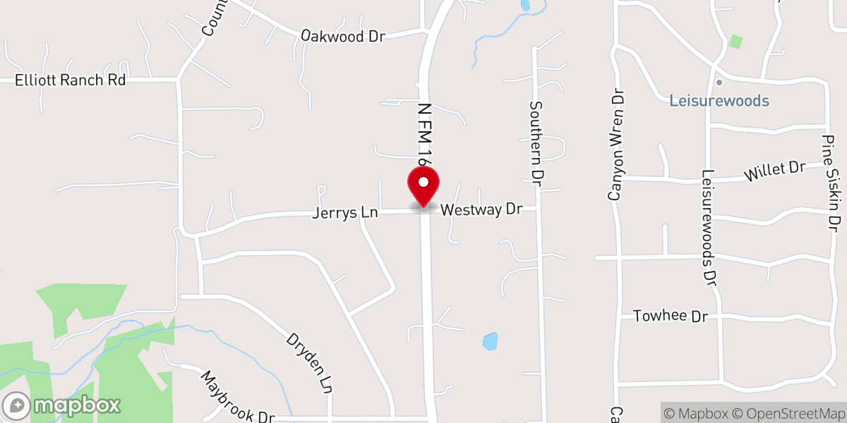 Map showing location of Mitchell Baptist Church