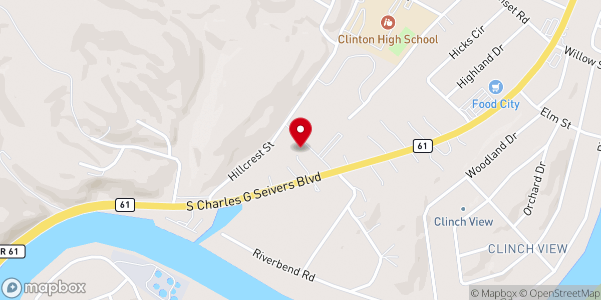 Map showing location of St Therese Catholic Church
