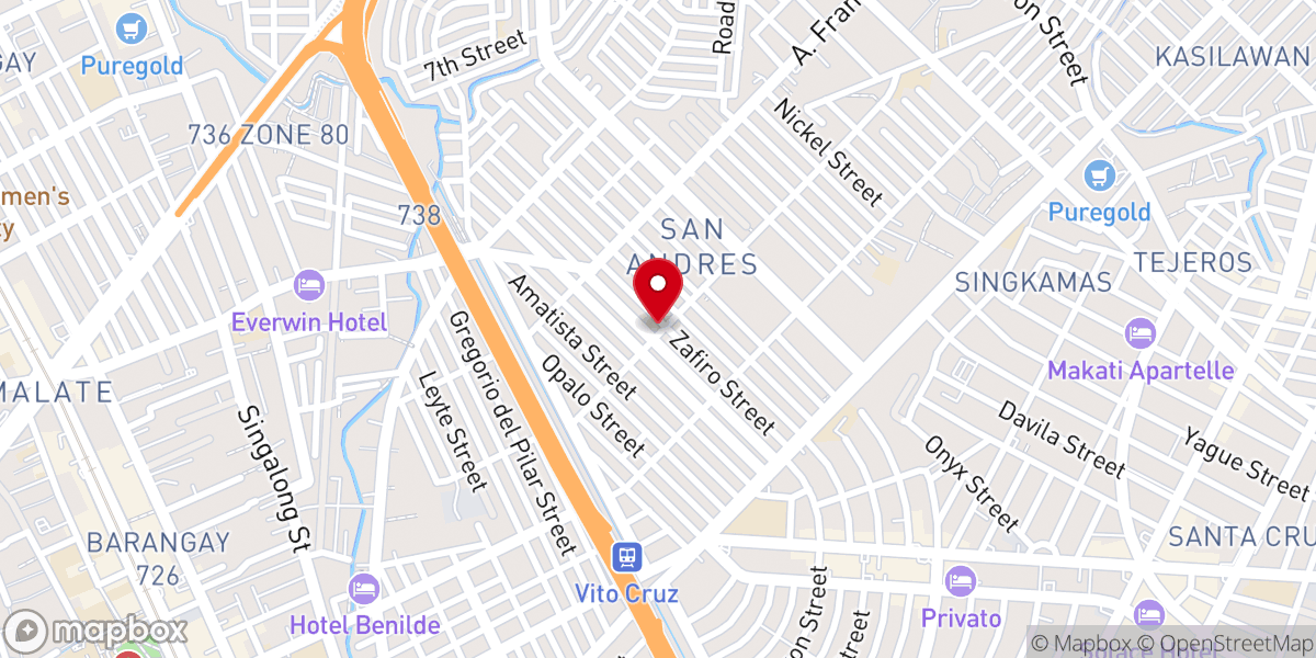 Map showing location of Christian Bible Baptist Church
