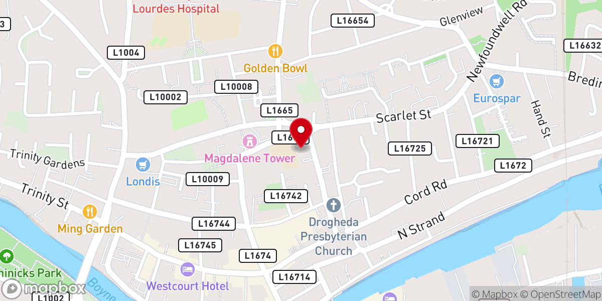 Map showing location of Scholars Townhouse Hotel