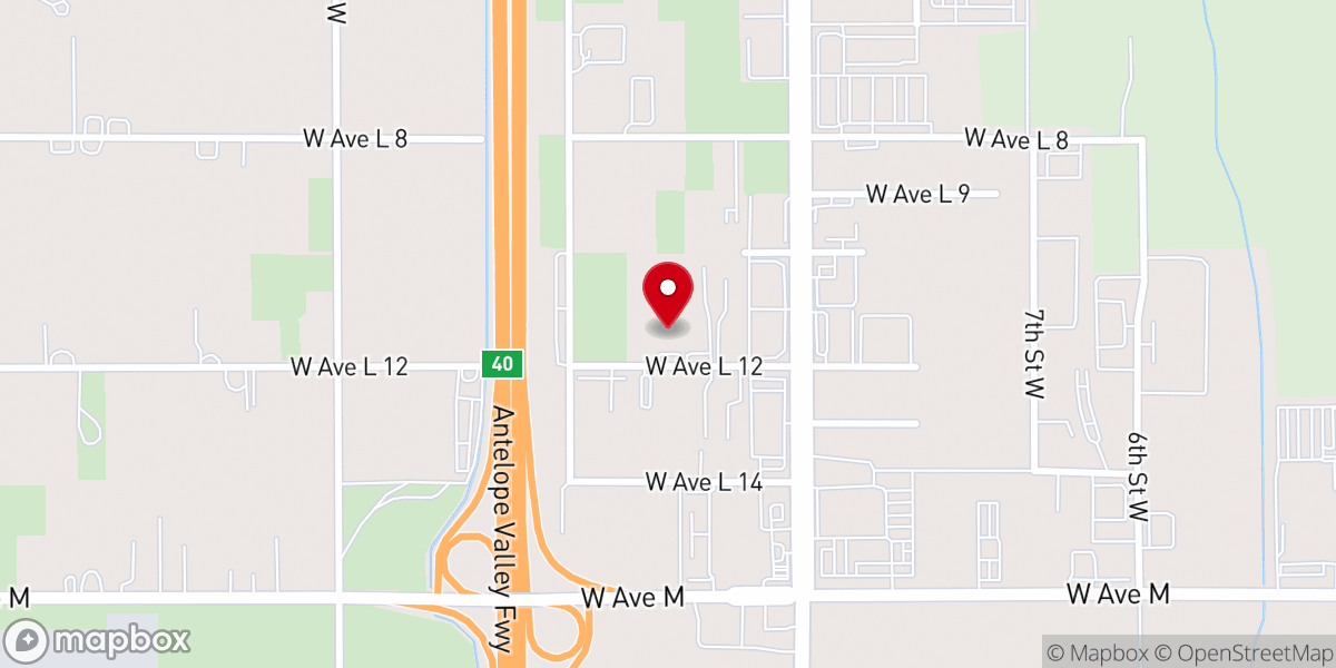 Map showing location of Living Water Worship Center