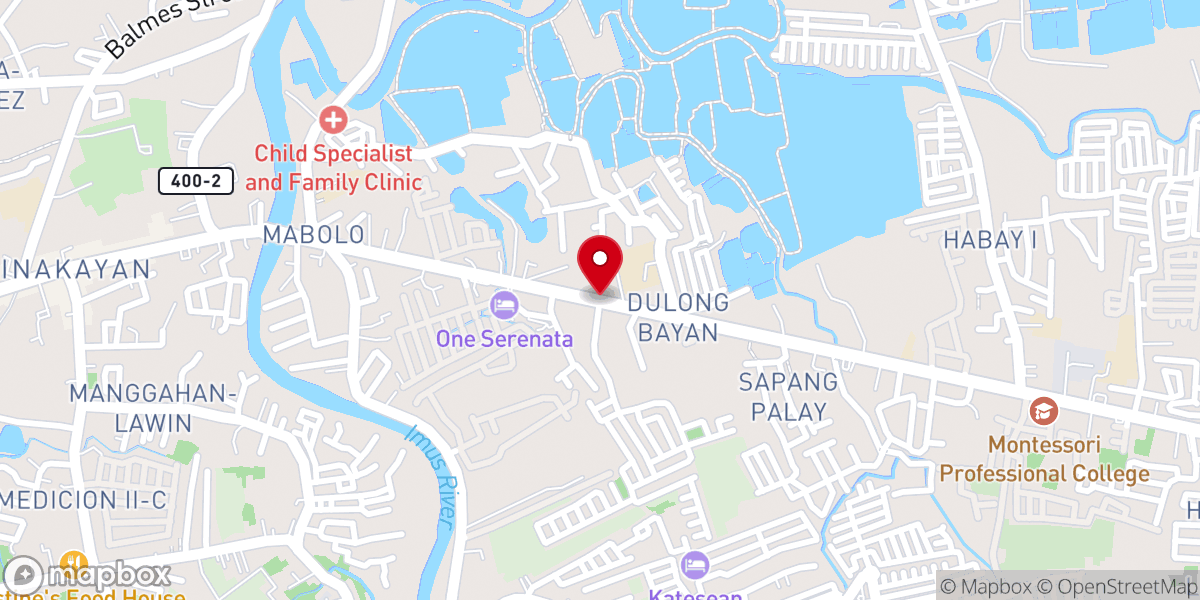 Map showing location of On the Foot of the Cross Christian Church (Independent Baptist Church) - Bacoor, Cavite