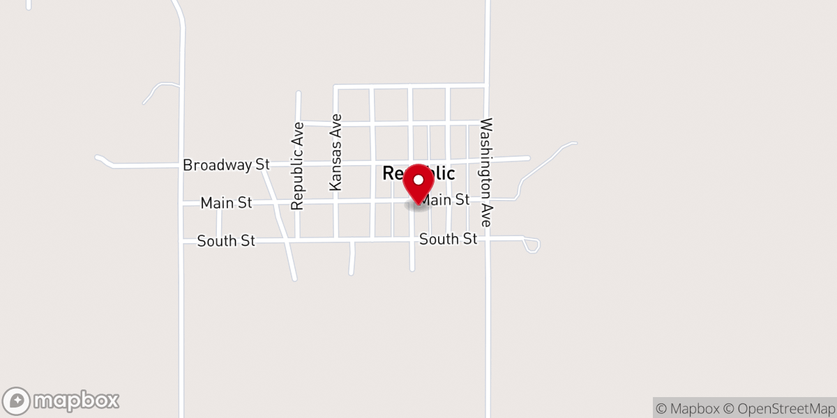 Map showing location of Republic Community Church