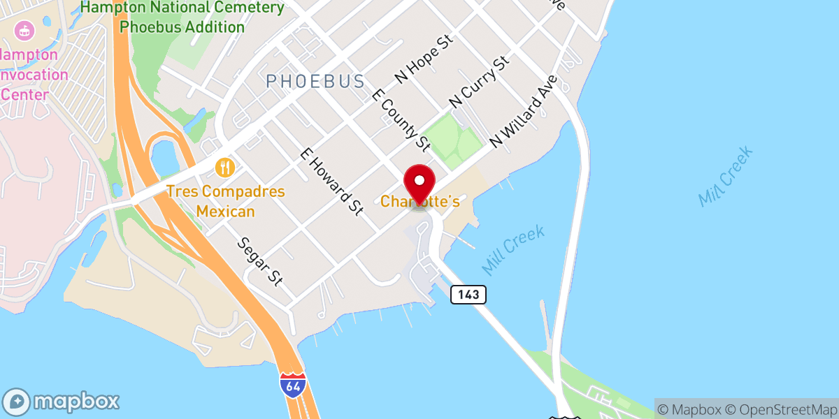 Map showing location of Phoebus United Methodist Church