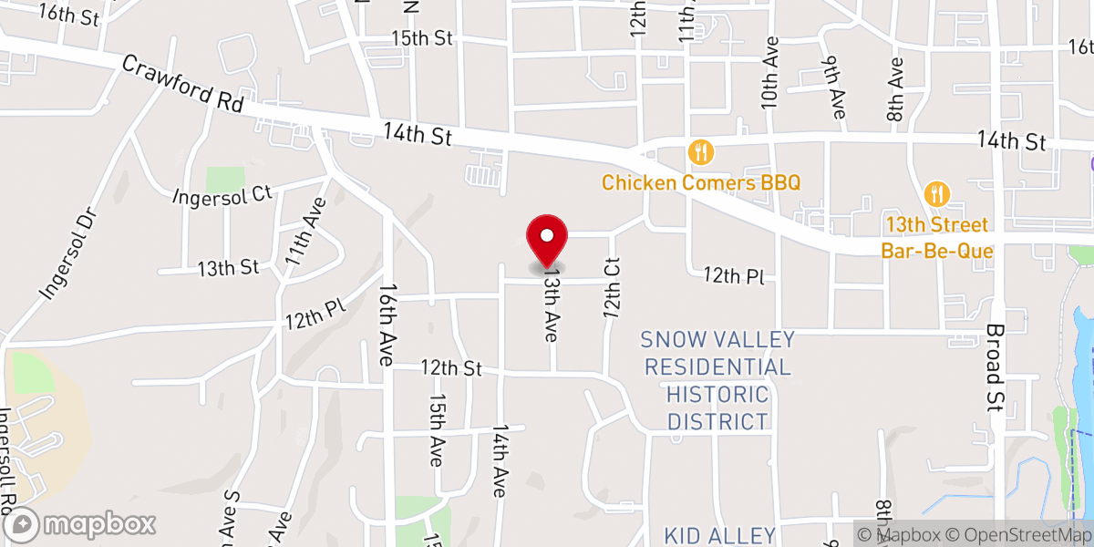 Map showing location of Iglesia Pentecostal Bilingual Casa Del Alfarero