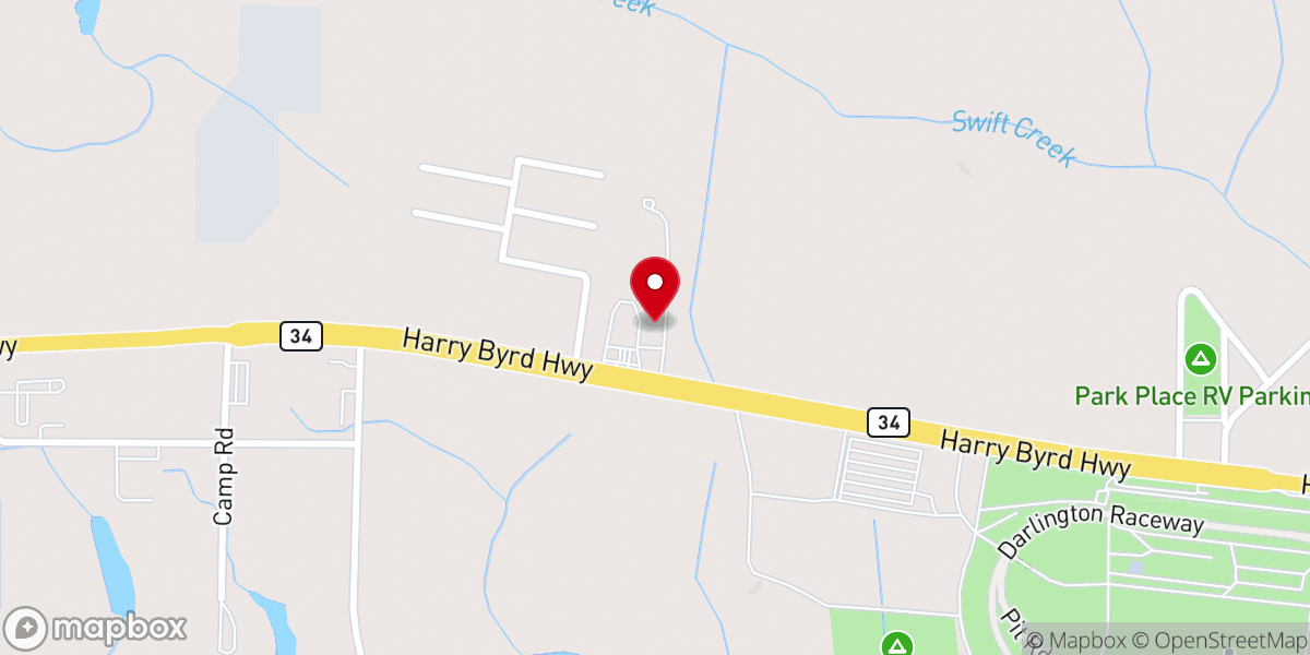Map showing location of Mended Hearts Ministries
