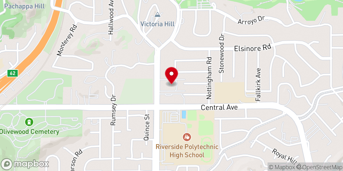 Map showing location of At The Cross Ministries Church