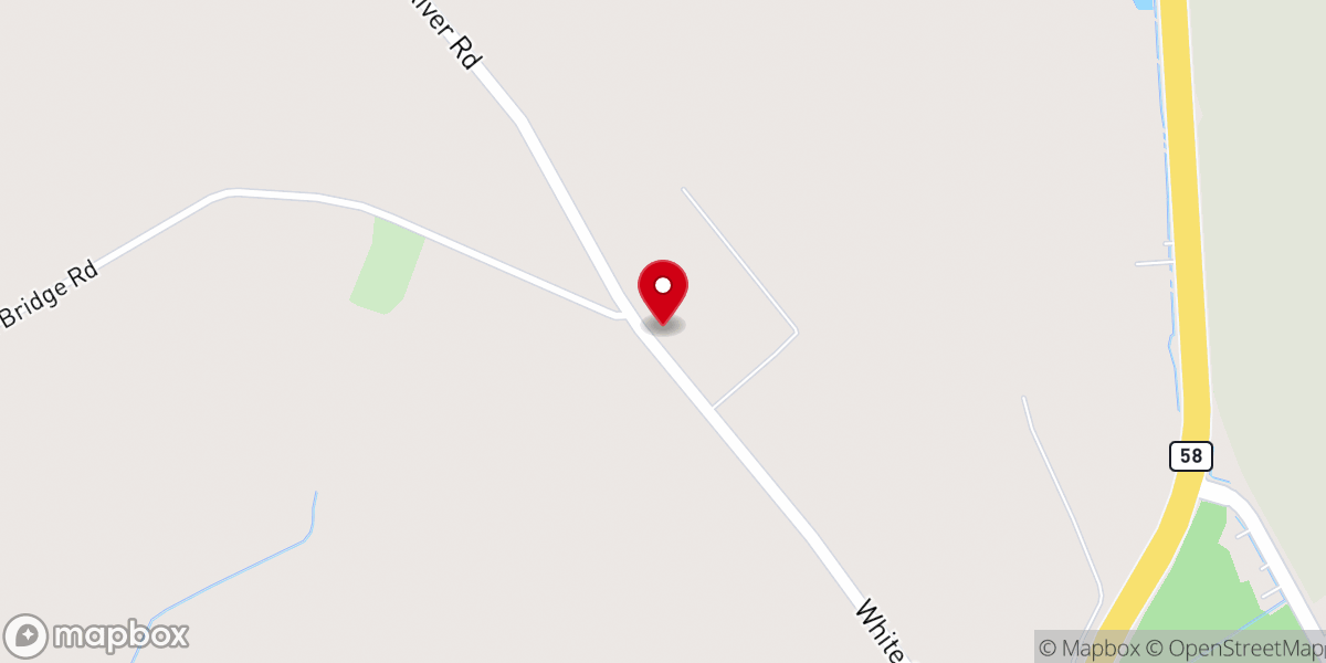 Map showing location of White Oak Missionary Baptist Church