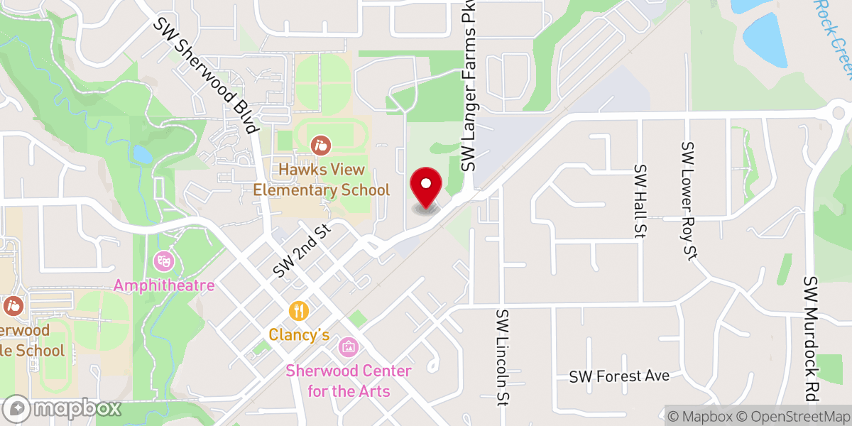 Map showing location of Sherwood New Life Assembly of God