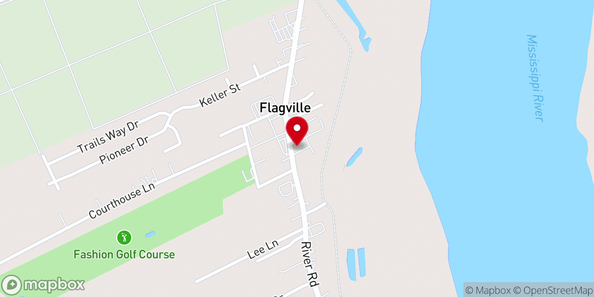 Map showing location of St. Charles Parish OMV Office