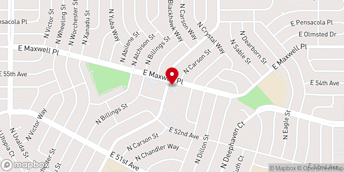 Map showing location of Northeast Church of Christ