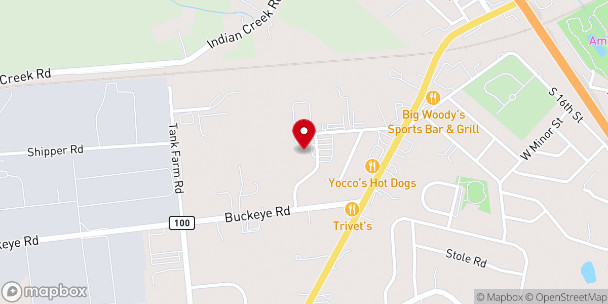 Map showing location of Book Heaven Bible Book Store