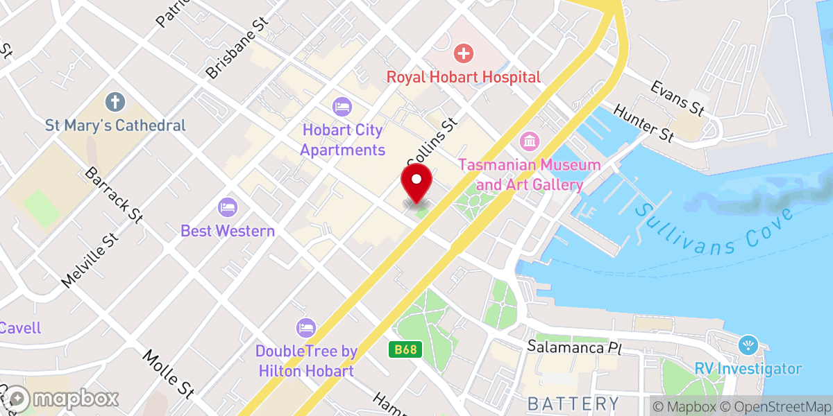 Map showing location of St. David's Cathedral