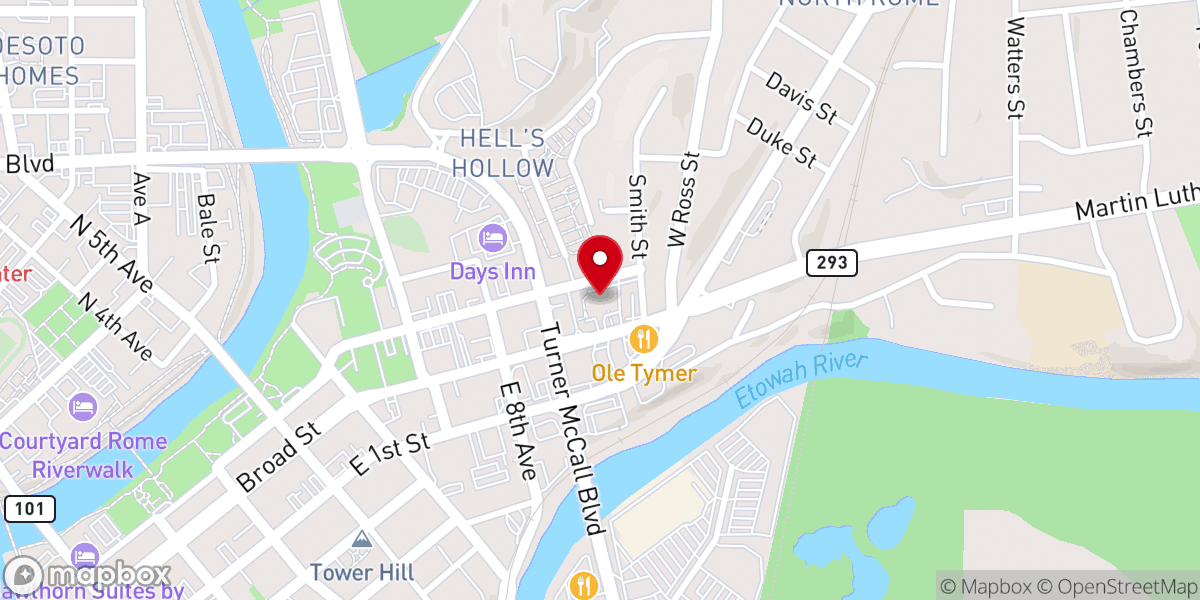 Map showing location of Saint Mary Catholic Church