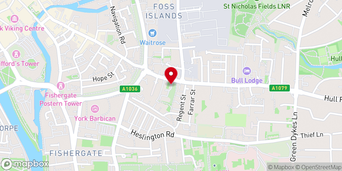 Map showing location of St Lawrence Church Community Hall