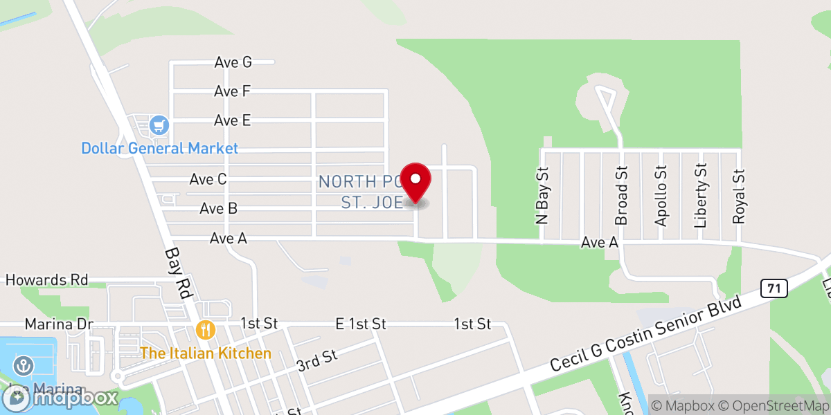 Map showing location of New Bethel Missionary Baptist