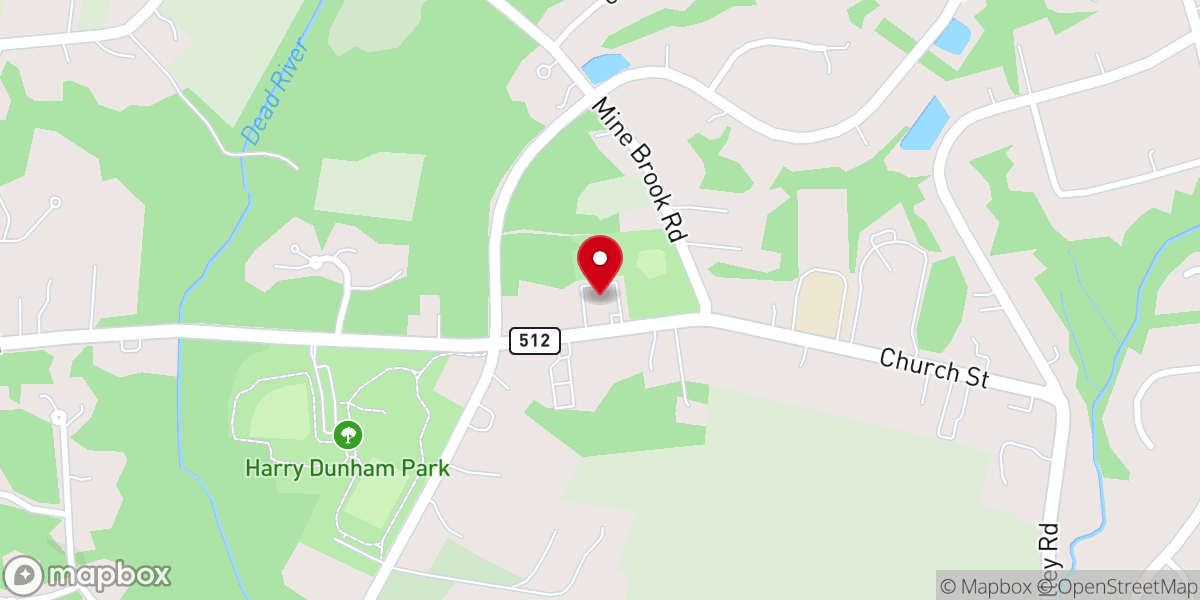 Map showing location of Liberty Corner Fire Company