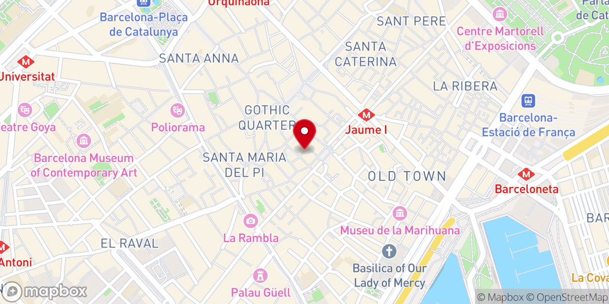 Map showing location of Domus Romana y Silos Medievales