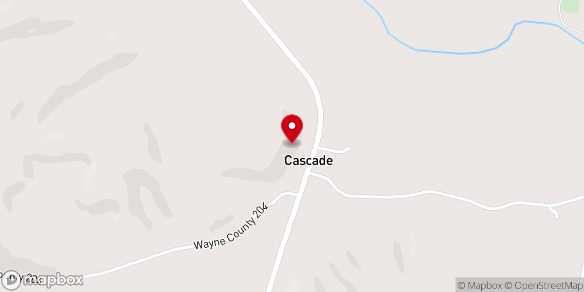 Map showing location of Cascade, MO 63632