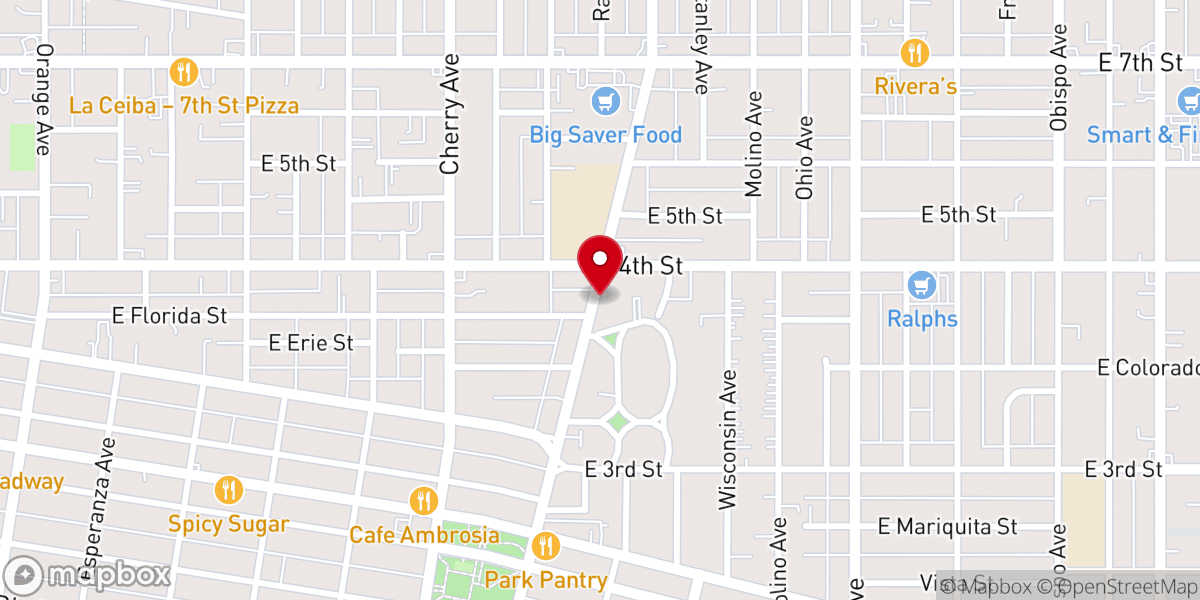 Map showing location of Our Saviour's Lutheran Church