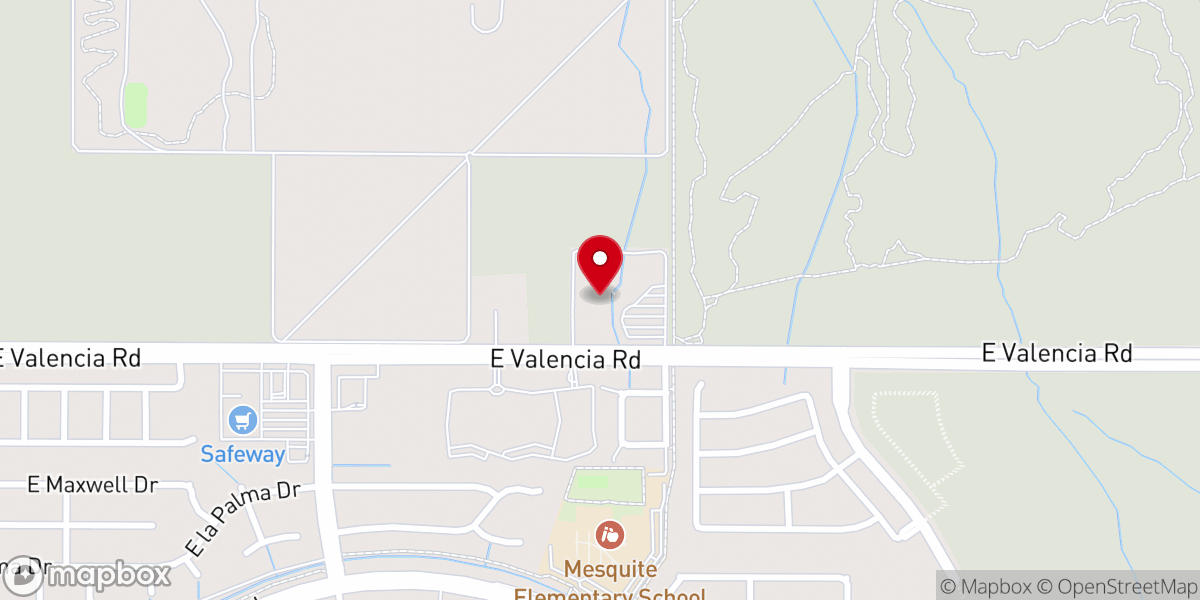 Map showing location of Vail Christian Church