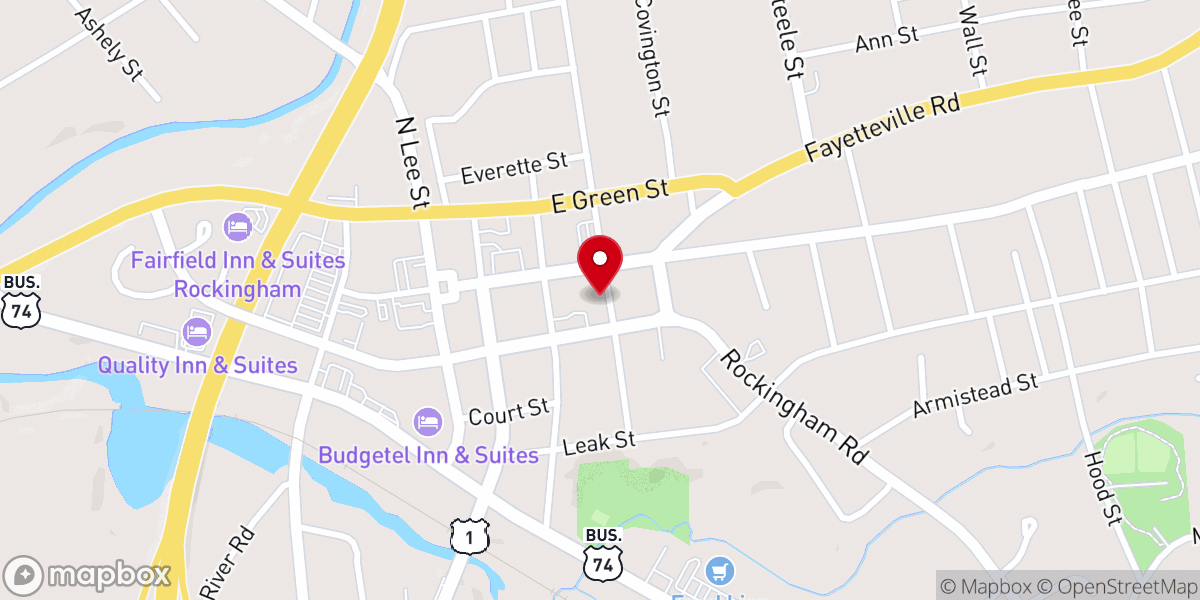 Map showing location of Our Daily Bread Food Ministry