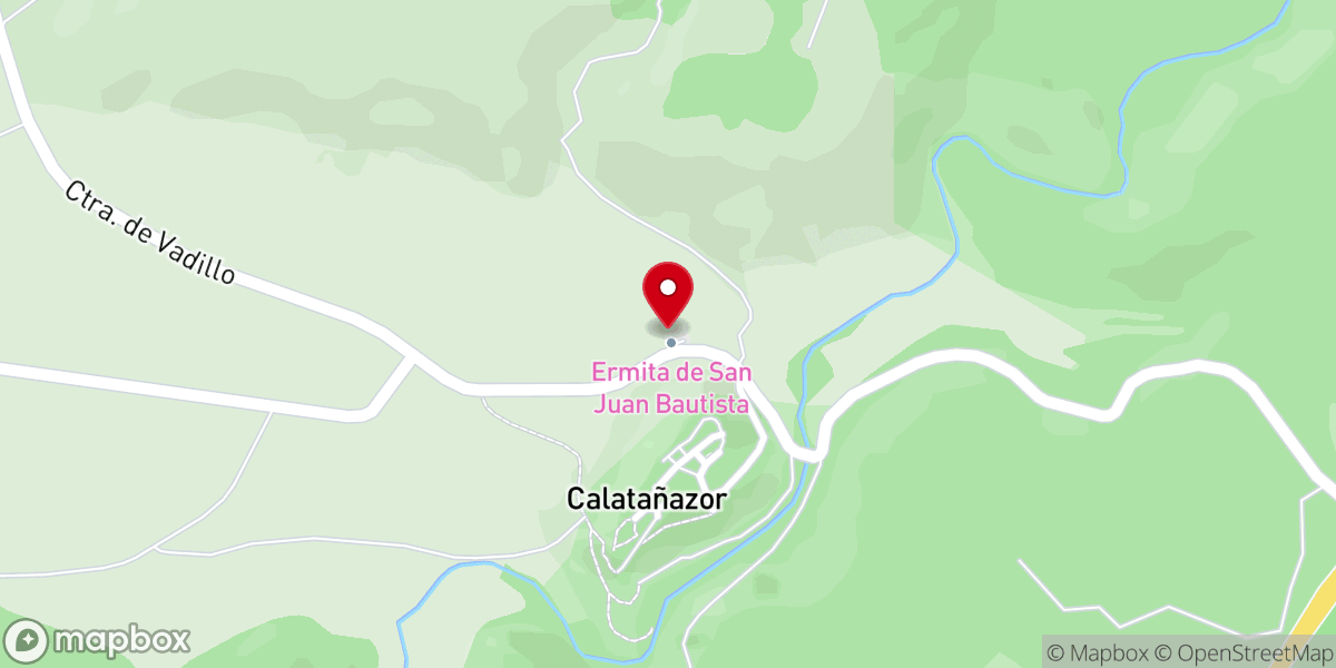 Map showing location of Ermita de San Juan Bautista (restos)