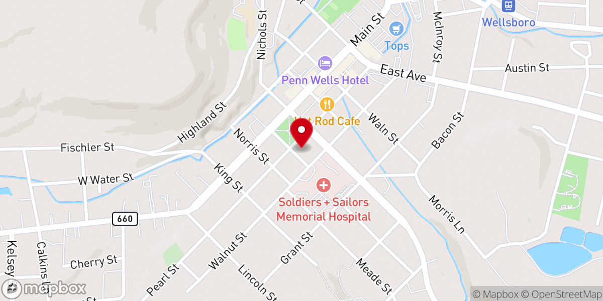 Map showing location of Saint Paul's Episcopal Church Columbarium