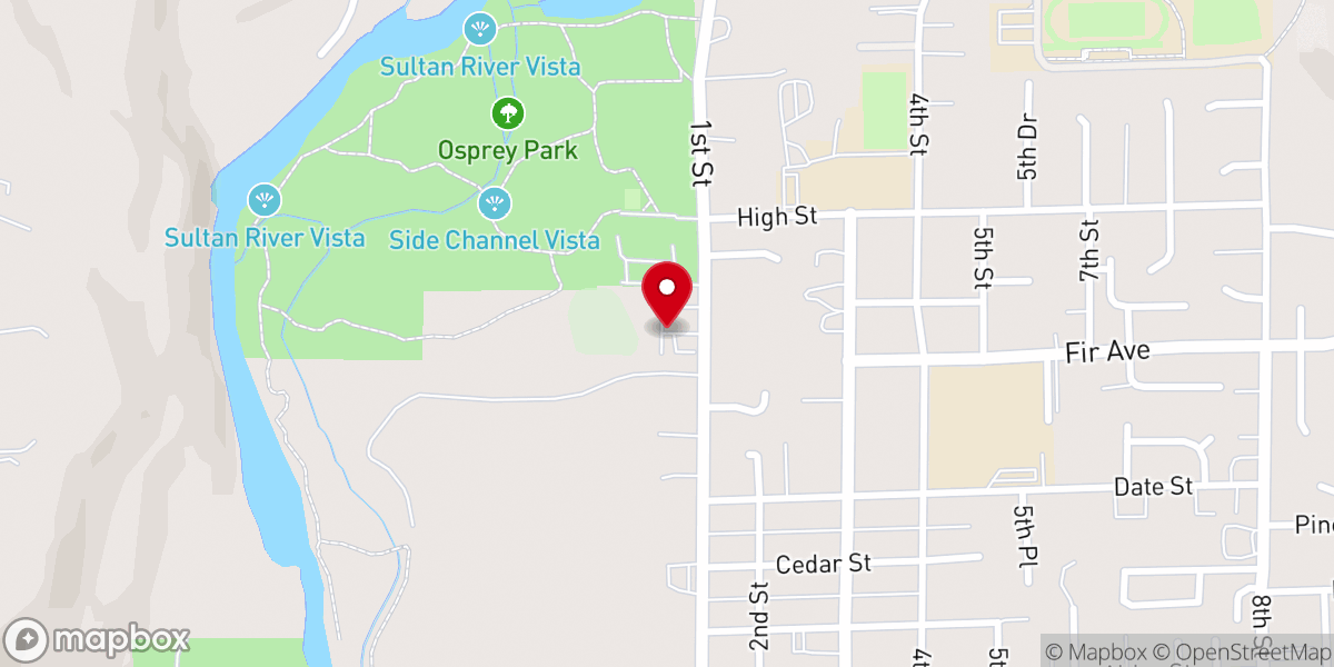 Map showing location of VOA Sultan Food Bank